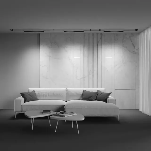 Шинопровод Maytoni POINTS — тканевые, черный, ракурс 4