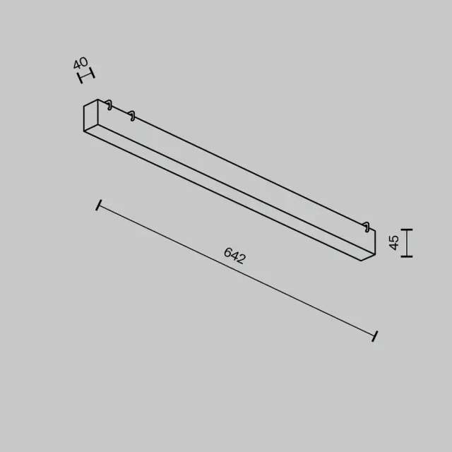 Трековый светильник Maytoni BASIS — тканевые, черный, ракурс 7