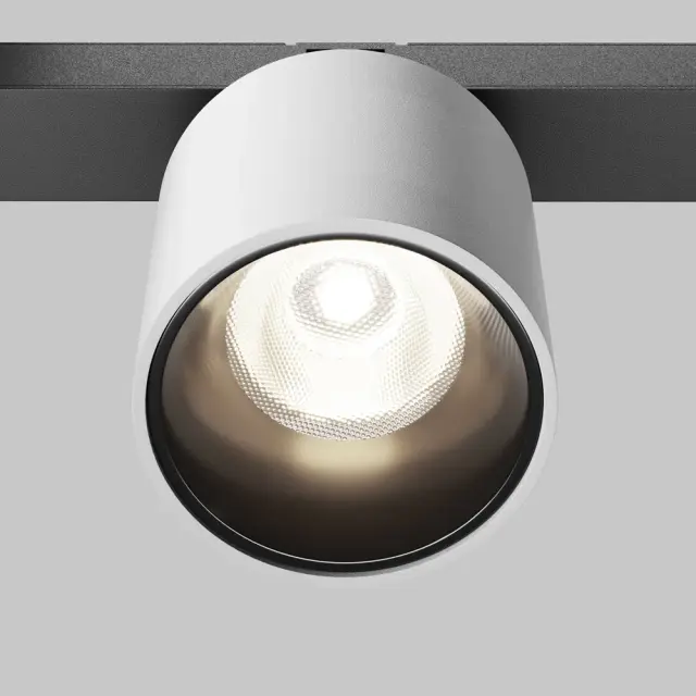 Трековый светильник Maytoni ALFA S — магнитные, белый, ракурс 2