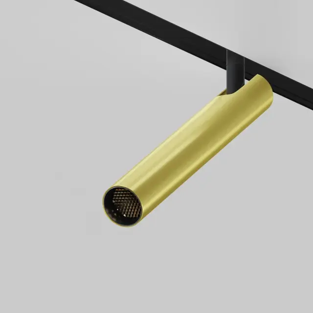Трековый светильник Maytoni FOCUS T — магнитные, латунь, ракурс 6