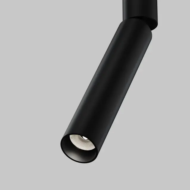 Трековый светильник Maytoni FOCUS DUAL — однофазные, черный, ракурс 3