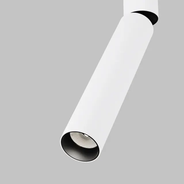 Трековый светильник Maytoni FOCUS DUAL — однофазные, белый, ракурс 3