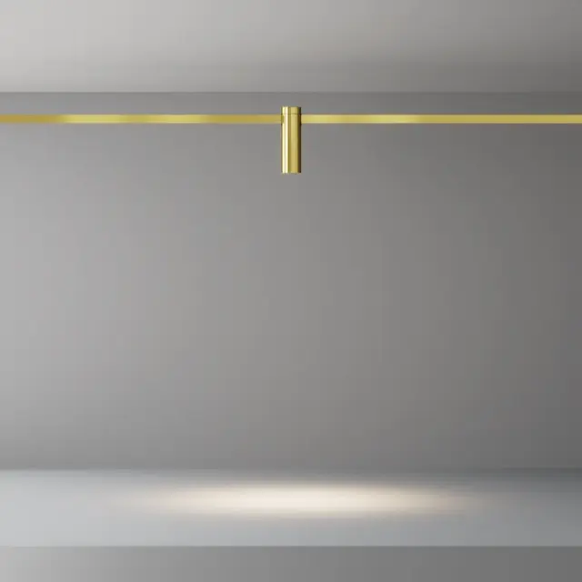 Трековый светильник Maytoni FOCUS LED — магнитные, латунь, ракурс 4