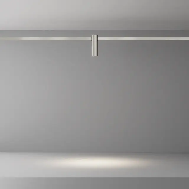 Трековый светильник Maytoni FOCUS LED — магнитные, никель, ракурс 4