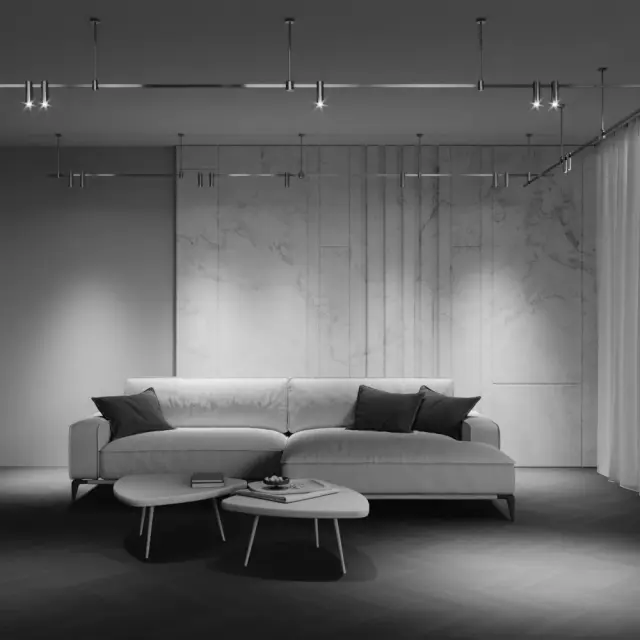 Трековый светильник Maytoni FOCUS LED — магнитные, никель, ракурс 5