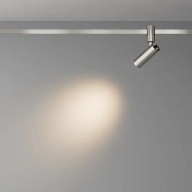 Трековый светильник Maytoni FOCUS LED — магнитные, никель, ракурс 5