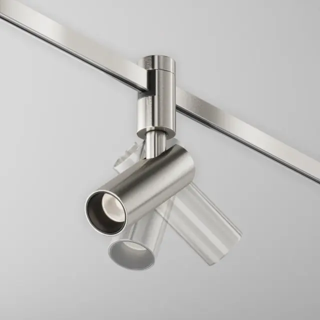 Трековый светильник Maytoni FOCUS LED — магнитные, никель, ракурс 2