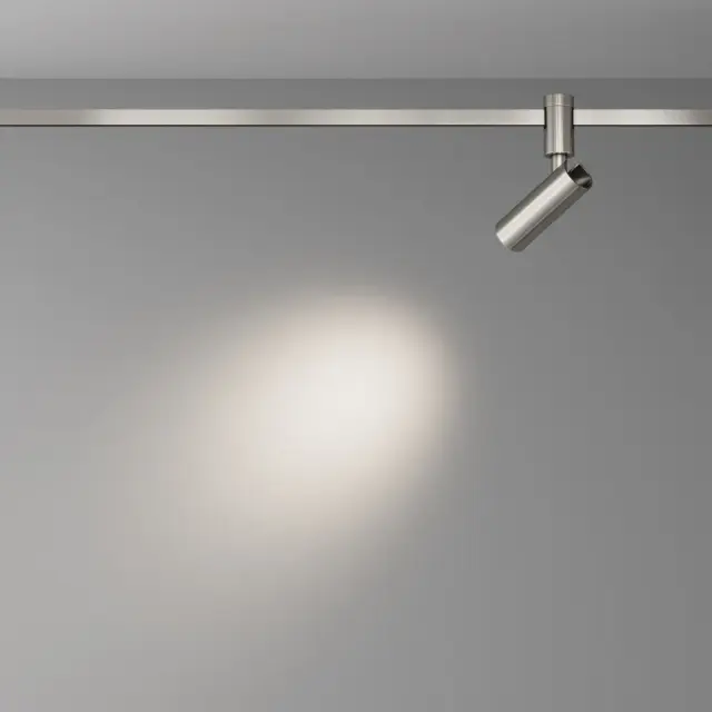 Трековый светильник Maytoni FOCUS LED — магнитные, никель, ракурс 5