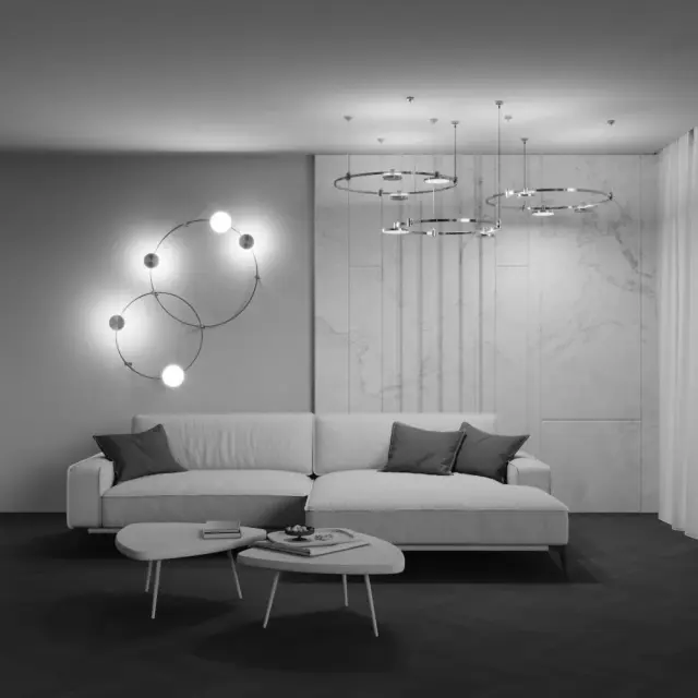 Трековый светильник Maytoni PLATO — магнитные, никель, ракурс 5