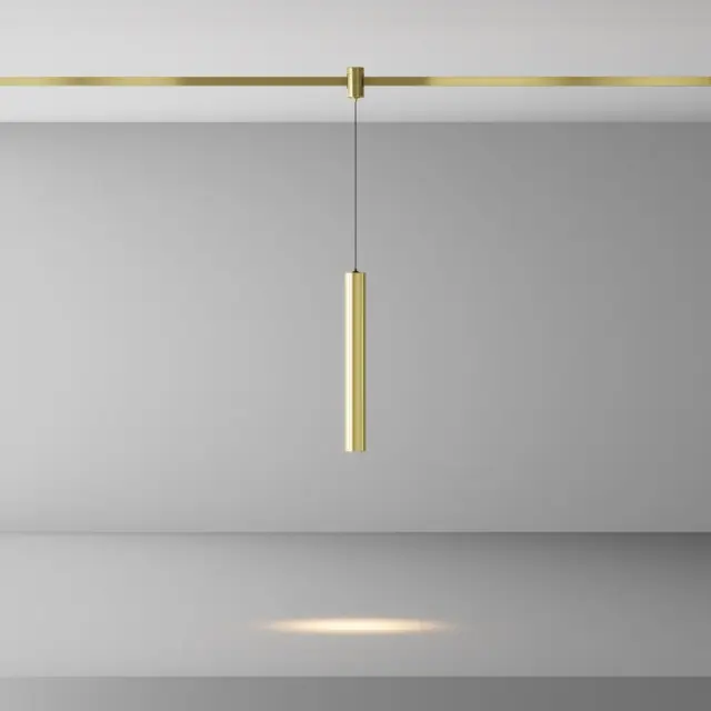 Трековый светильник Maytoni FOCUS LED — магнитные, латунь, ракурс 4