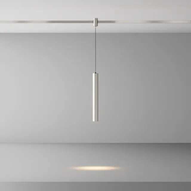 Трековый светильник Maytoni FOCUS LED — магнитные, никель, ракурс 4