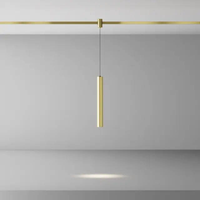 Трековый светильник Maytoni FOCUS LED — магнитные, латунь, ракурс 4
