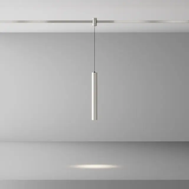 Трековый светильник Maytoni FOCUS LED — магнитные, никель, ракурс 4