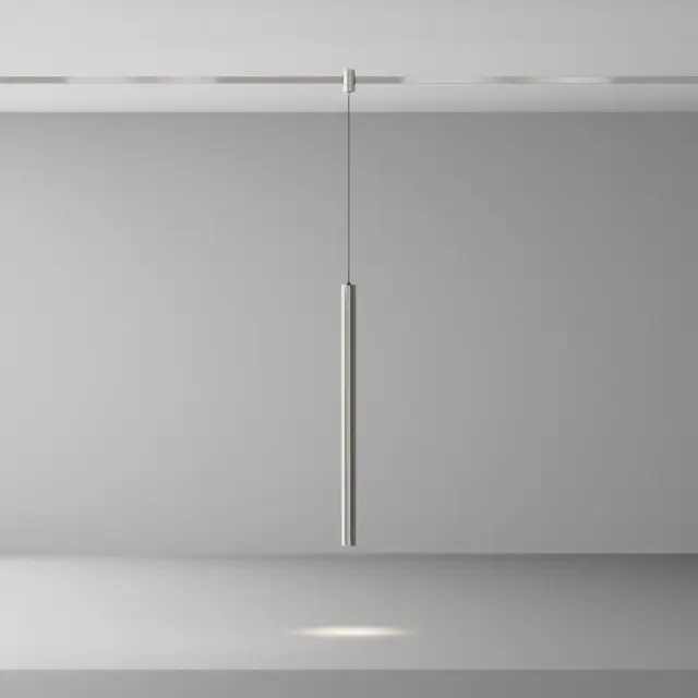 Трековый светильник Maytoni FOCUS LED — магнитные, никель, ракурс 4