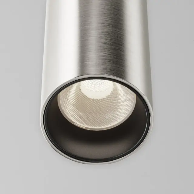 Трековый светильник Maytoni FOCUS LED — магнитные, никель, ракурс 2