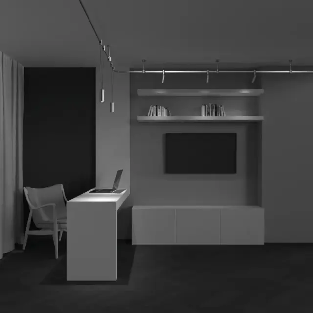 Трековый светильник Maytoni FOCUS LED — магнитные, никель, ракурс 6