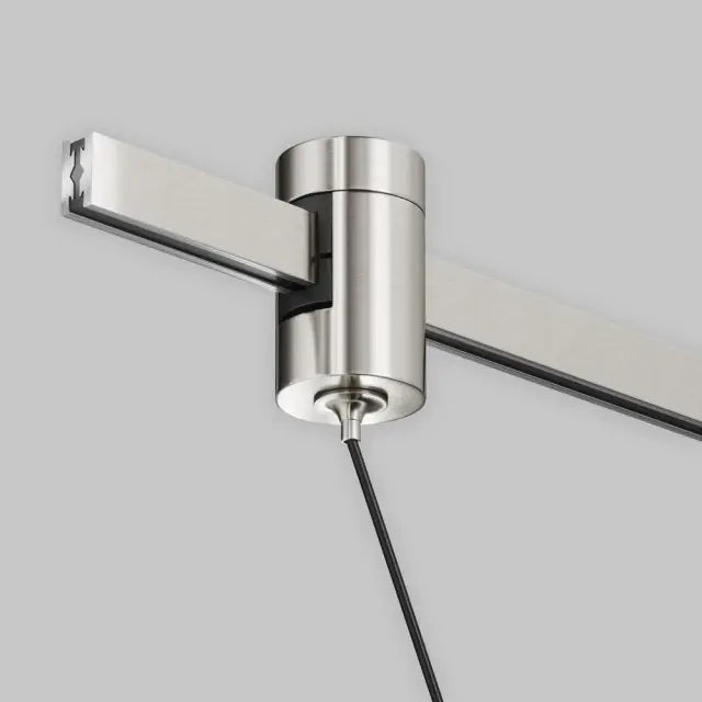 Трековый светильник Maytoni FOCUS LED — магнитные, никель, ракурс 7