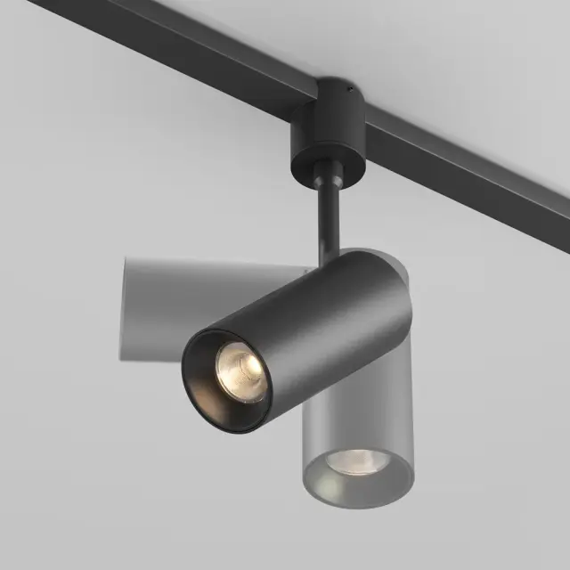 Трековый светильник Maytoni FOCUS LED — магнитные, черный, ракурс 3