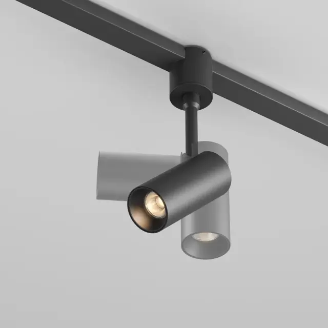 Трековый светильник Maytoni FOCUS LED — магнитные, черный, ракурс 3