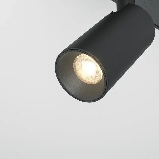 Трековый светильник Maytoni FOCUS DUO — магнитные, черный, ракурс 3