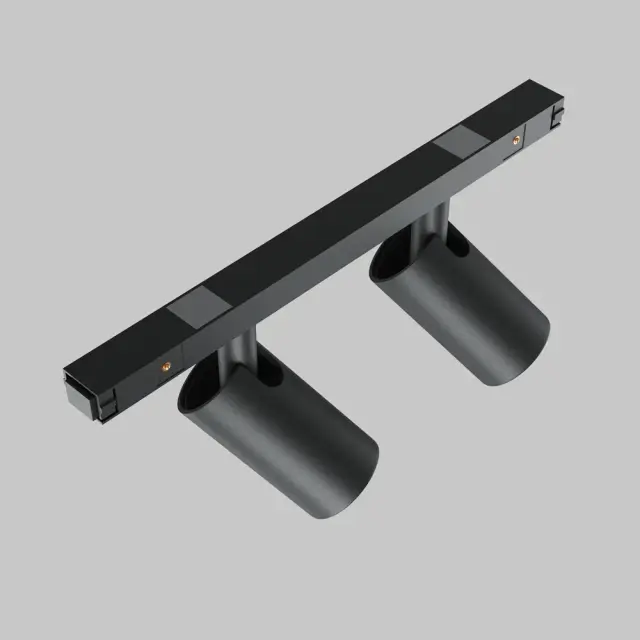 Трековый светильник Maytoni FOCUS DUO — магнитные, черный, ракурс 4