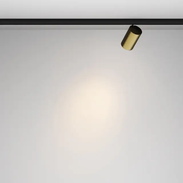 Трековый светильник Maytoni FOCUS LED — магнитные, бронза, ракурс 4
