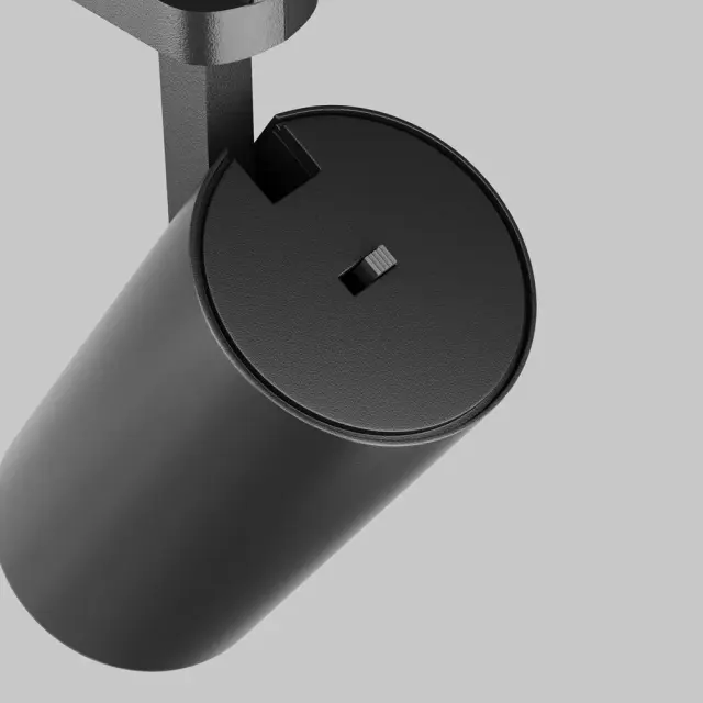 Трековый светильник Maytoni FOCUS LED — трехфазные, черный, ракурс 10