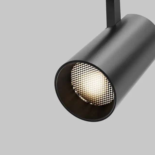 Трековый светильник Maytoni FOCUS LED — трехфазные, черный, ракурс 3