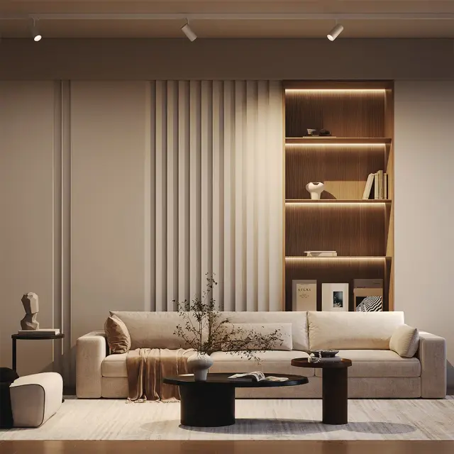 Трековый светильник Maytoni FOCUS LED — трехфазные, черный, ракурс 9