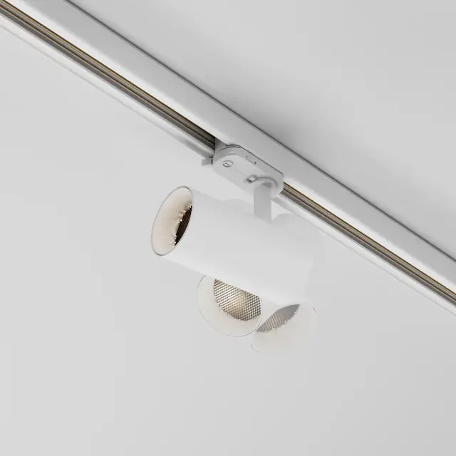 Трековый светильник Maytoni FOCUS LED — трехфазные, белый, ракурс 2