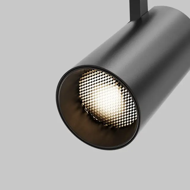 Трековый светильник Maytoni FOCUS LED — трехфазные, черный, ракурс 3