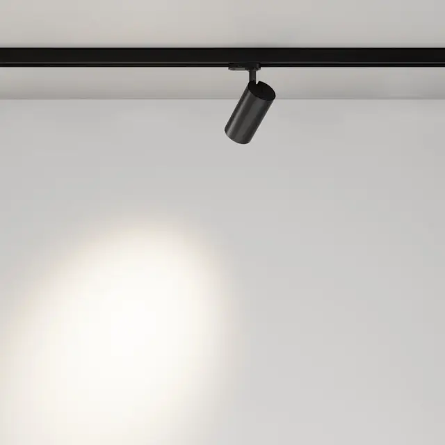 Трековый светильник Maytoni FOCUS LED — трехфазные, черный, ракурс 5