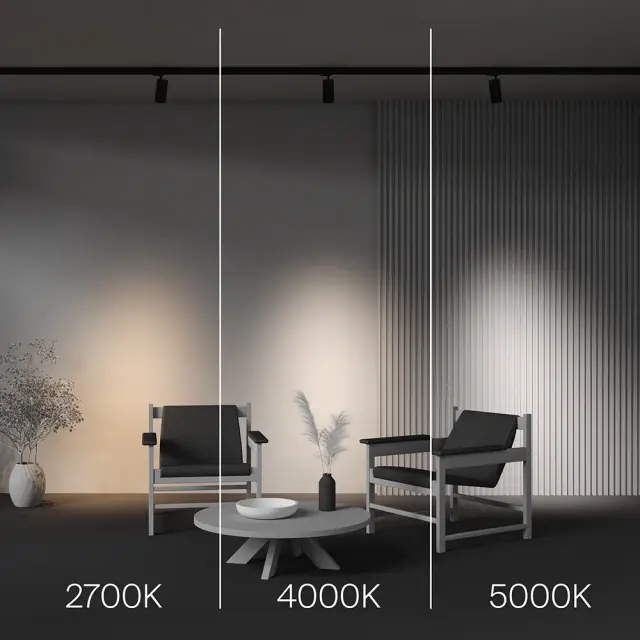 Трековый светильник Maytoni FOCUS LED — трехфазные, черный, ракурс 6