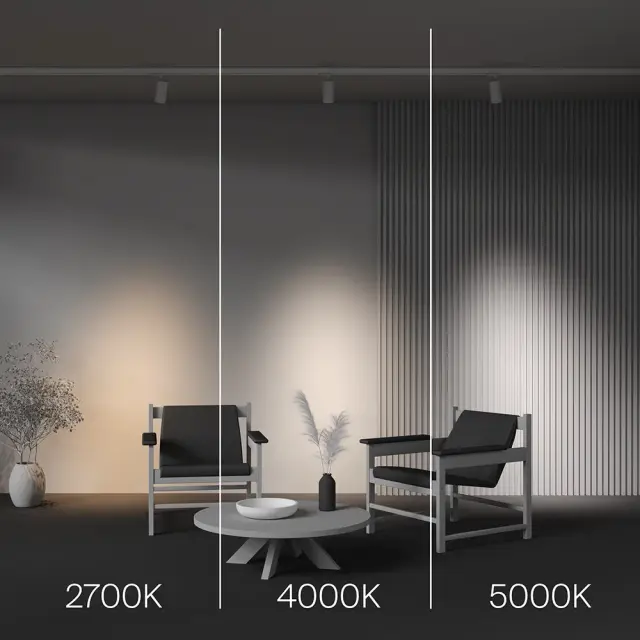 Трековый светильник Maytoni FOCUS LED — трехфазные, белый, ракурс 6