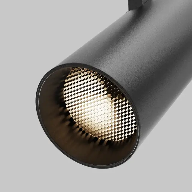 Трековый светильник Maytoni FOCUS LED — трехфазные, черный, ракурс 3