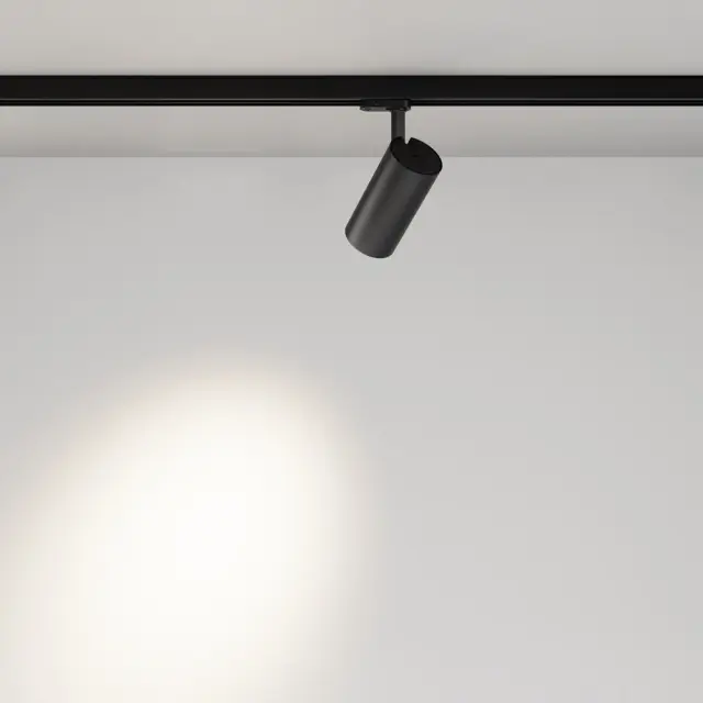 Трековый светильник Maytoni FOCUS LED — трехфазные, черный, ракурс 5