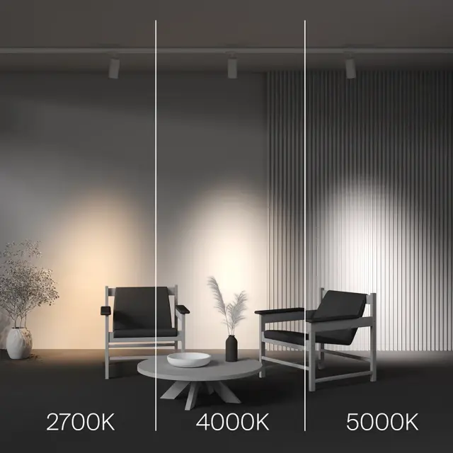 Трековый светильник Maytoni FOCUS LED — трехфазные, белый, ракурс 6