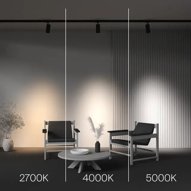 Трековый светильник Maytoni FOCUS LED — трехфазные, черный, ракурс 6