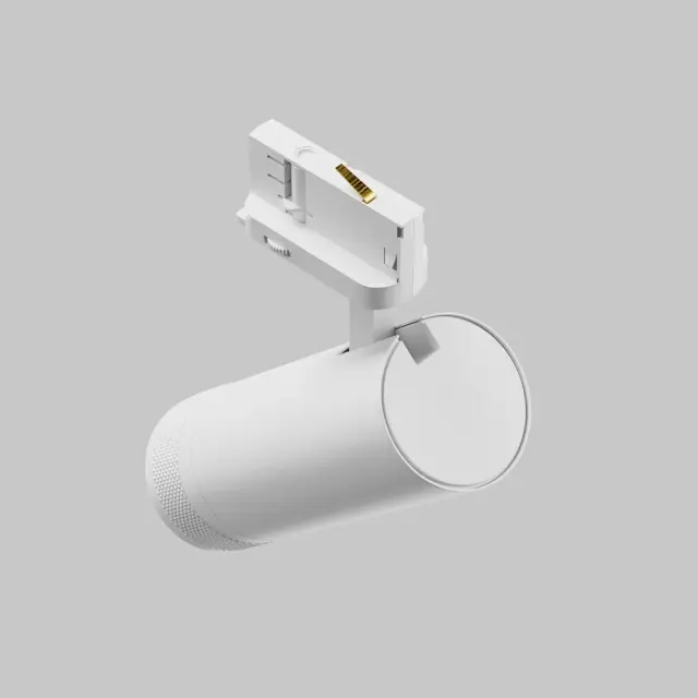 Трековый светильник Maytoni FOCUS ZOOM — трехфазные, белый, ракурс 4
