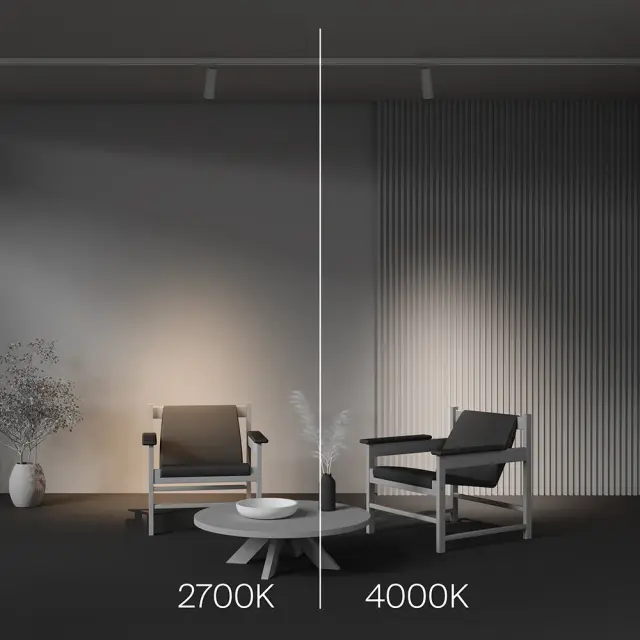 Трековый светильник Maytoni FOCUS ZOOM — трехфазные, белый, ракурс 6