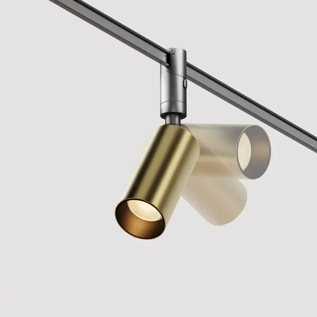 Трековый светильник Maytoni FOCUS LED — магнитные, бронза, ракурс 2