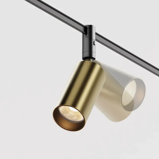 Трековый светильник Maytoni FOCUS LED — магнитные, бронза, ракурс 2
