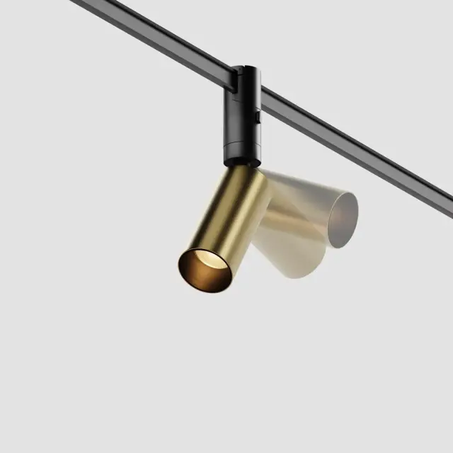 Трековый светильник Maytoni FOCUS LED — магнитные, бронза, ракурс 2