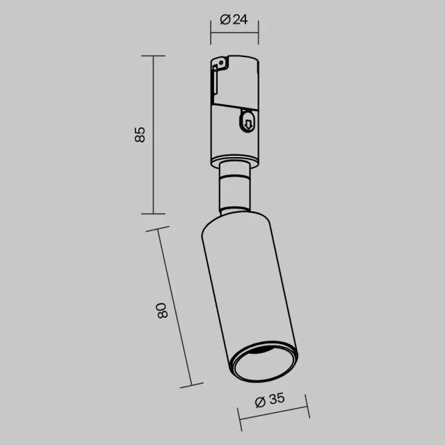 Трековый светильник Maytoni FOCUS LED — магнитные, бронза, ракурс 9