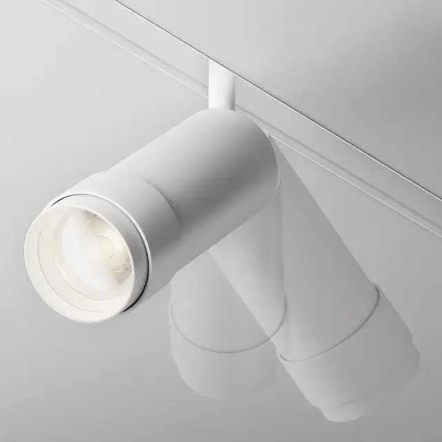Трековый светильник Maytoni FOCUS ZOOM — магнитные, белый, ракурс 3