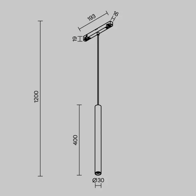 Трековый светильник Maytoni FOCUS LED — магнитные, черный, ракурс 6