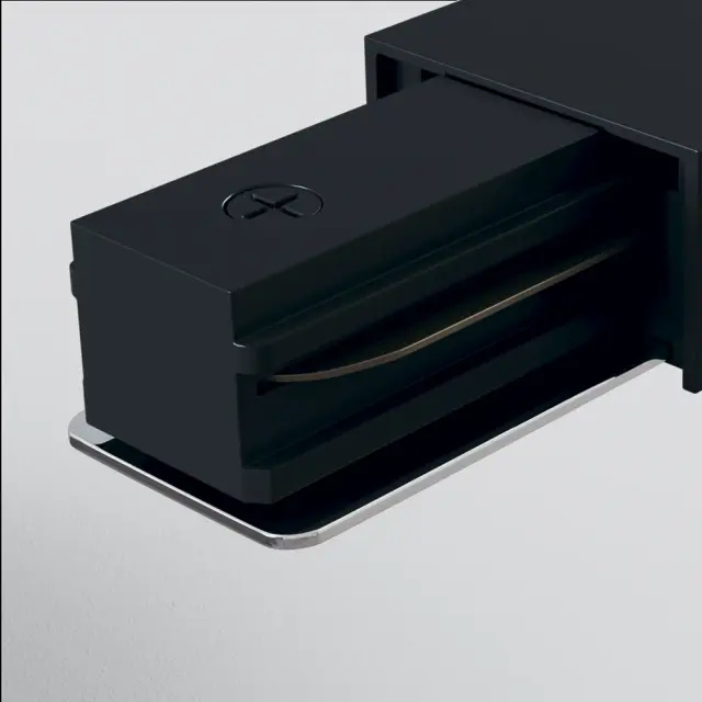 Ввод питания Maytoni ACCESSORIES FOR TRACKS — однофазные, черный, ракурс 2