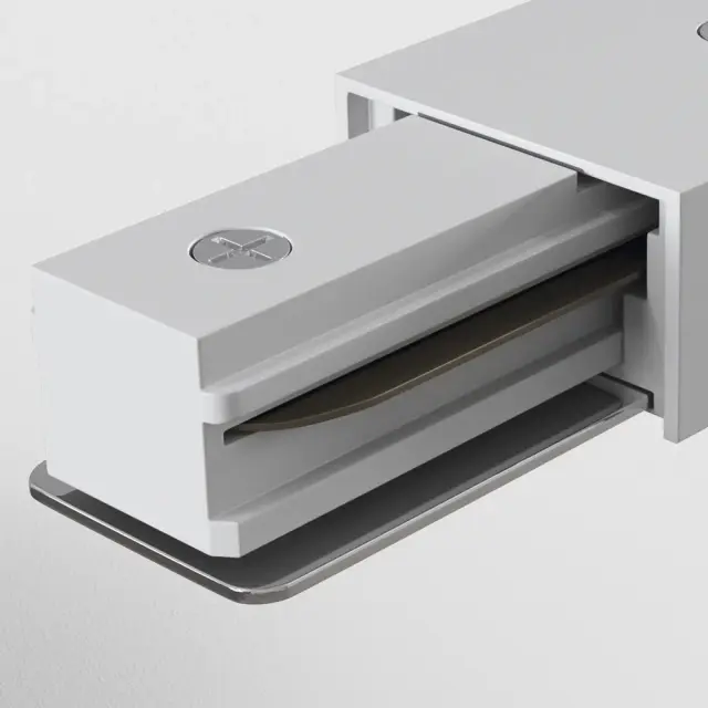 Ввод питания Maytoni ACCESSORIES FOR TRACKS — однофазные, белый, ракурс 2