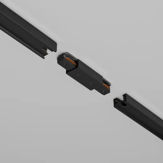 Коннектор Maytoni ACCESSORIES FOR TRACKS UNITY — однофазные, черный, ракурс 3