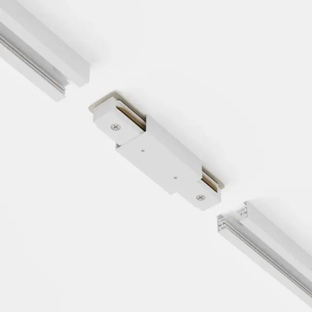 Коннектор Maytoni ACCESSORIES FOR TRACKS UNITY — однофазные, белый, ракурс 3
